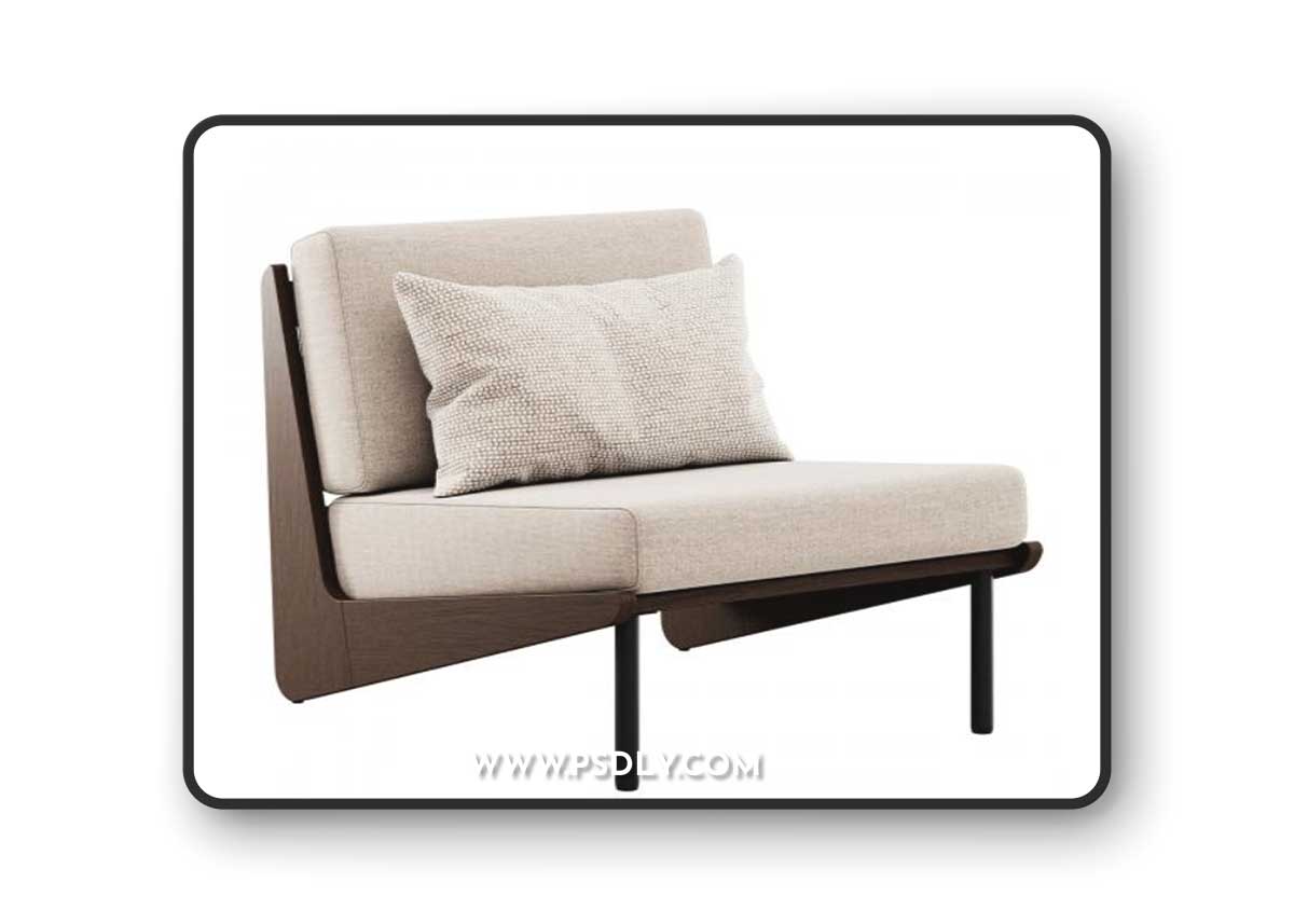 Kinney Teak Lounge Chair by Crate and Barrel
