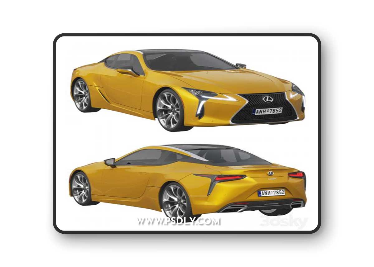 Lexus LC 500 2023 3D Model