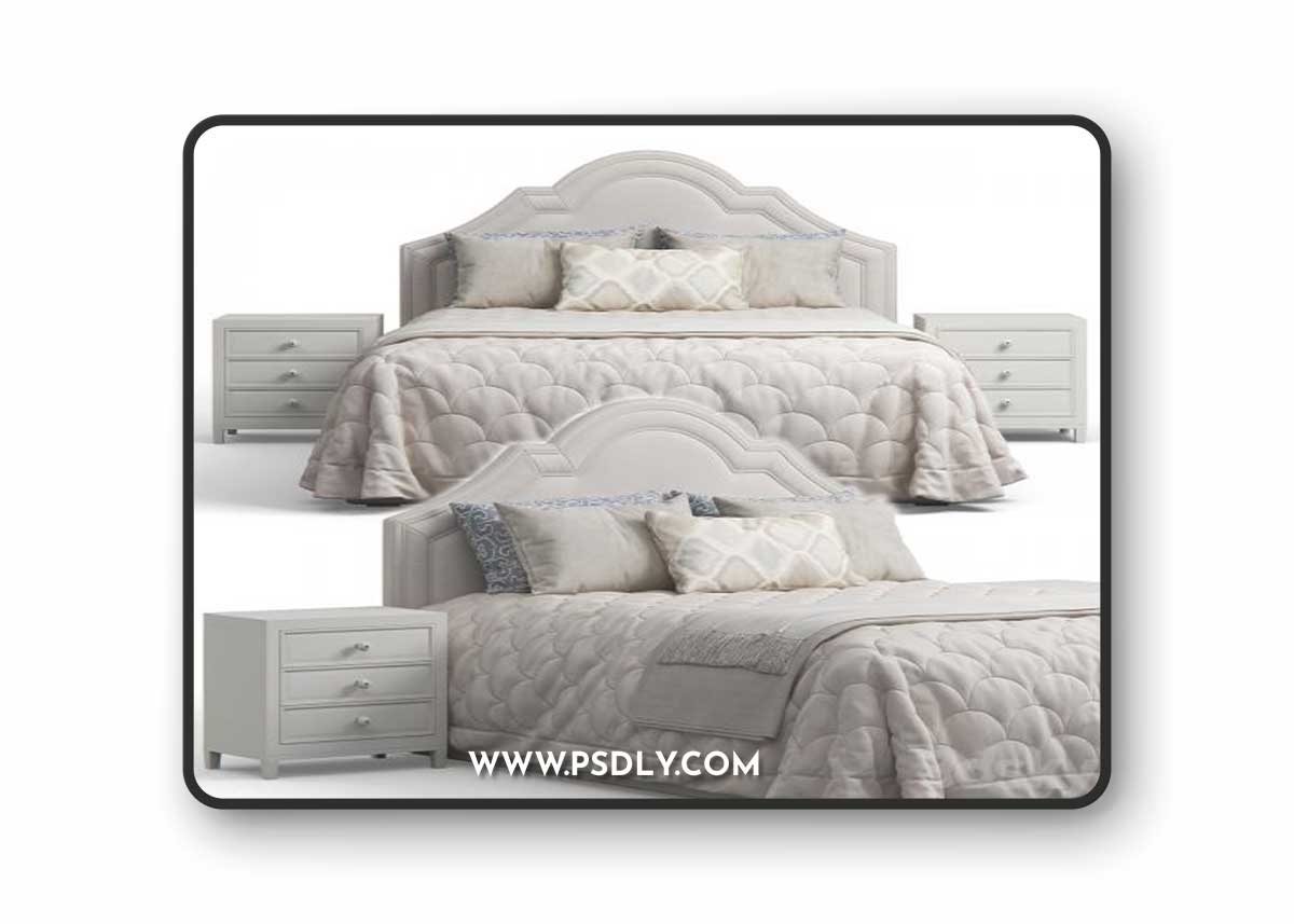 Queen Madison Crown Headboard Bed