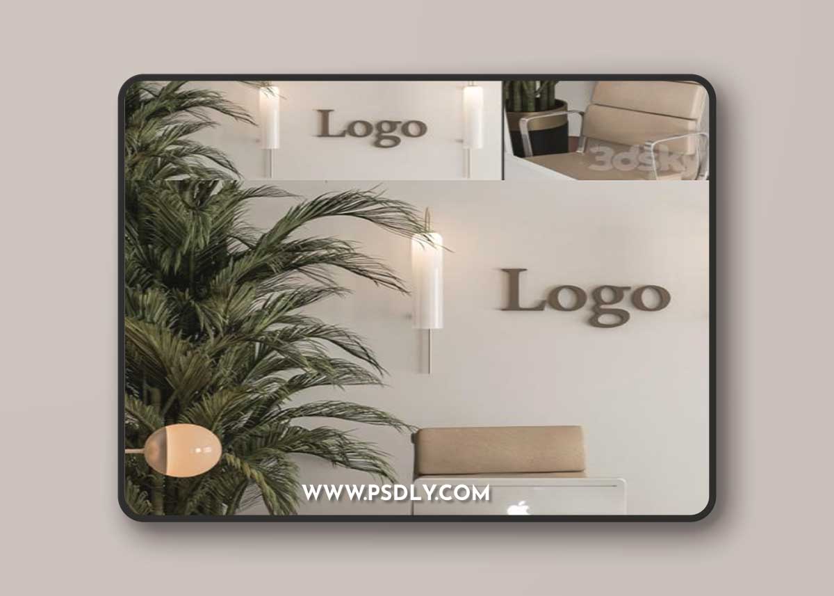 Reception Desk and Wall Decoration - Office Set 239