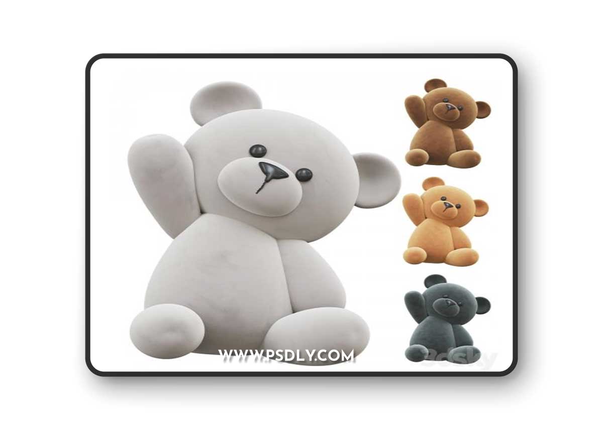 Teddy Bear Toys 3D Model