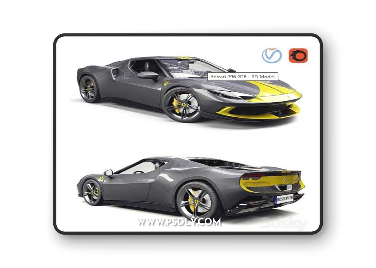 Ferrari 296 GTB - 3D Model
