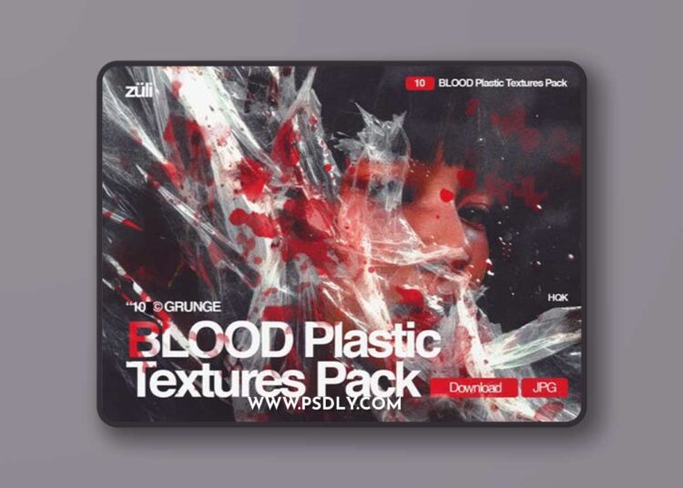 10 BLOOD Plastic Overlays Pack for Photoshop 1 10 BLOOD Plastic Overlays Pack for Photoshop