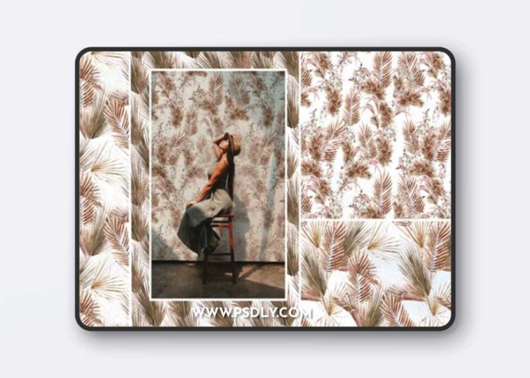 15 Watercolor Boho Seamless Pattern