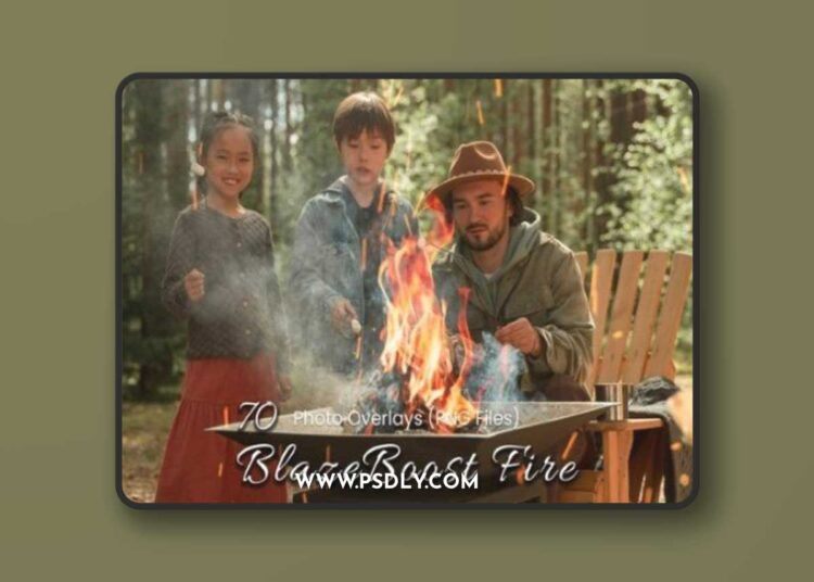 70 BlazeBoost Fire Photoshop Overlays