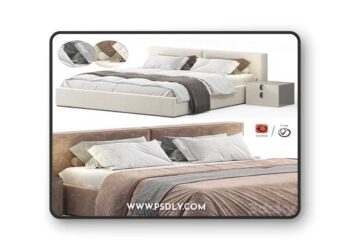 Bed K36 by Delavega 3D Model