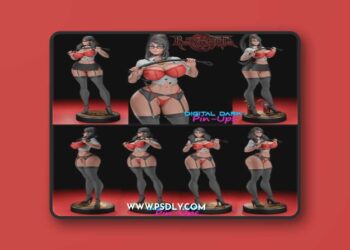 Digital Dark Pin-Ups – Bayoneta – 3D Print Model STL