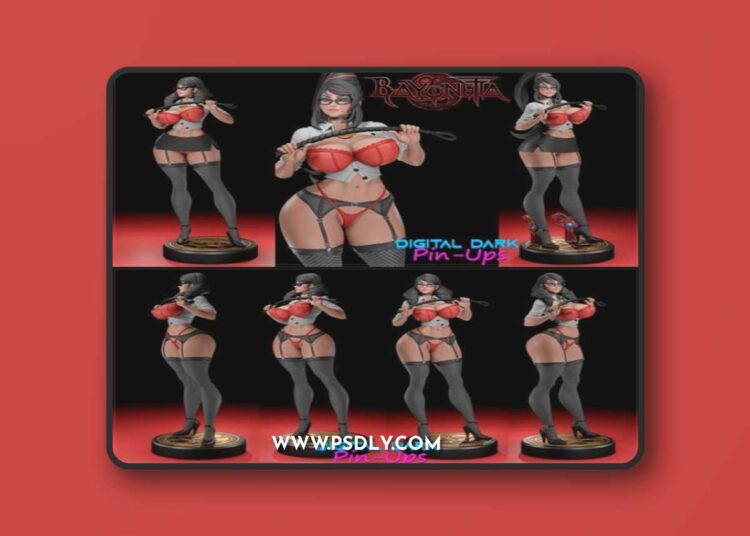 Digital Dark Pin-Ups – Bayoneta – 3D Print Model STL