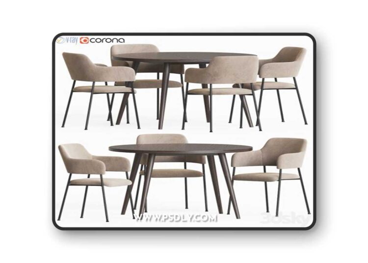 Dining Set 66 3D Model