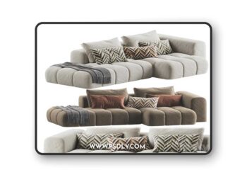 Shamara Sofa By Nohohome 3D Model