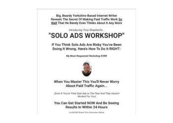 Tony Shepherd – New Side-Hustle Strategy