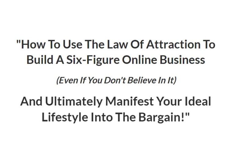 Tony Shepherd – Practical Manifesting – How To Build A Six-Figure Online Business!