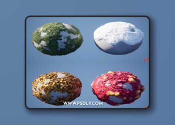 UnrealEngine - Procedural Moss & Snow