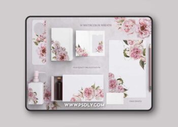 14 Watercolor Wedding Wreath