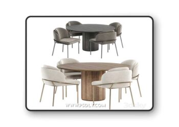 Angelo chairs with Palais Royal dining table