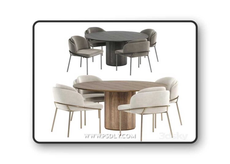 Angelo chairs with Palais Royal dining table