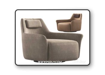 Armchair ALEXANDER by DOMKAPA