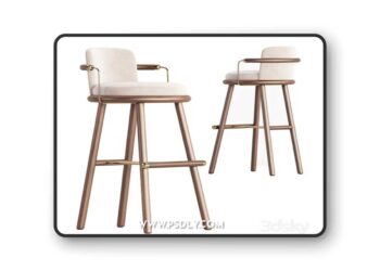 Bar Chair Darla 3D Model