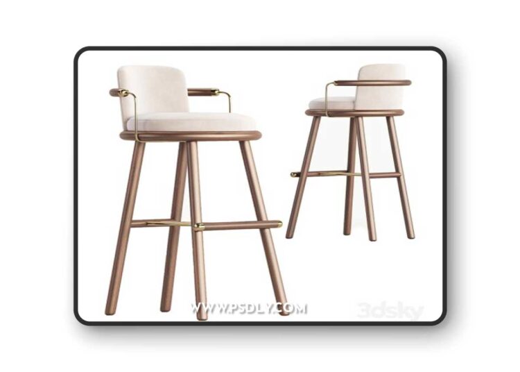 Bar Chair Darla 3D Model