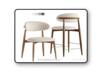 Bar stool Lucas, Mob 3D Model