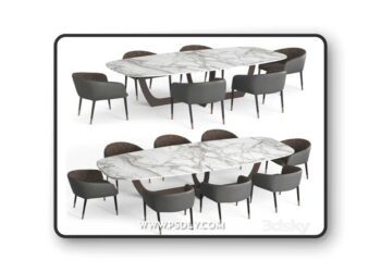 Baxter Romeo Table and Sunpan Asher chair