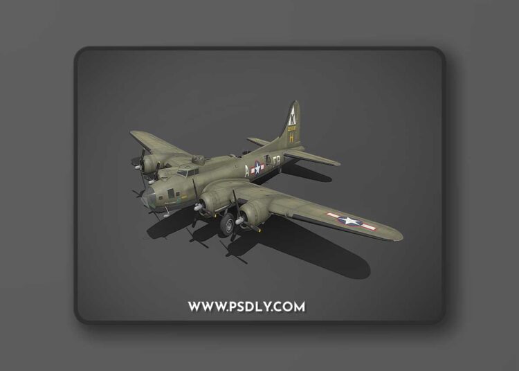 Boeing B-17 Flying Fortress 3d model