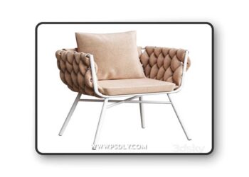 Chair Miko Beige by divan 3D Model