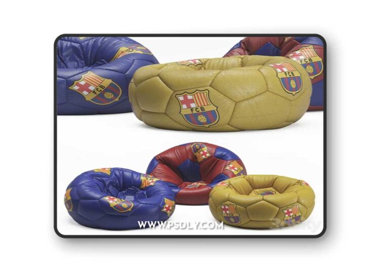 Chair bag fc barcelona 3D Model