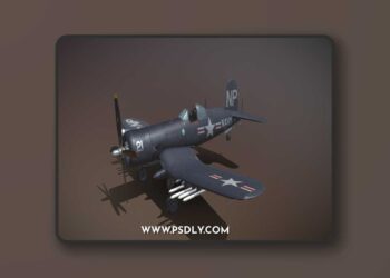 Change Vought F4U-5N Corsair 3d model