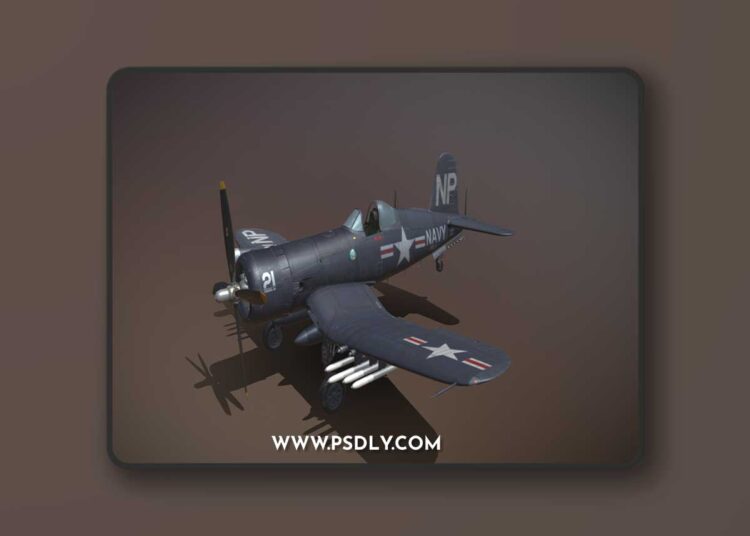 Change Vought F4U-5N Corsair 3d model