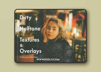Dirty Halftone Overlays and Textures
