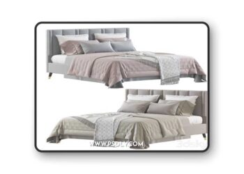 Double Bed 3 3D Model