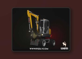 Driveable Animated Construction Truck