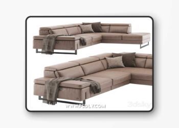 Egoitaliano CANDICE corner sofa 3D Model