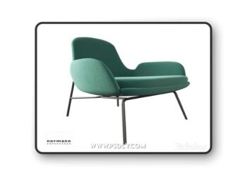Era Lounge Chair Low 3D Model