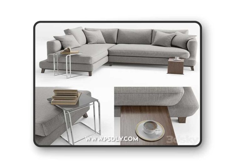 Etch&Bolts Griffith L-Shaped Sofa