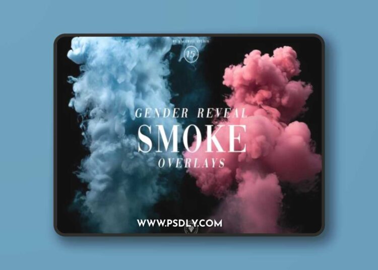 Gender Reveal Smoke Overlays 1 Gender Reveal Smoke Overlays