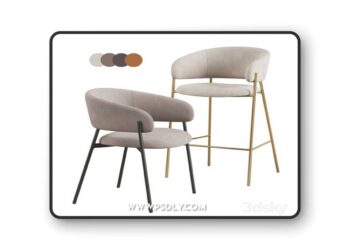Hug Bar Stool 3D Model
