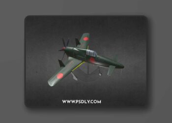 IJN J7W1 Shinden 3d model