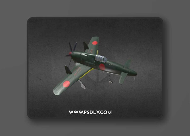 IJN J7W1 Shinden 3d model