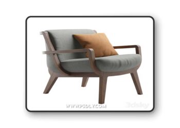 Kaya Lounge Chair 3D Model