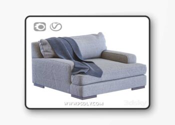 Mercado Armchair 3D Model