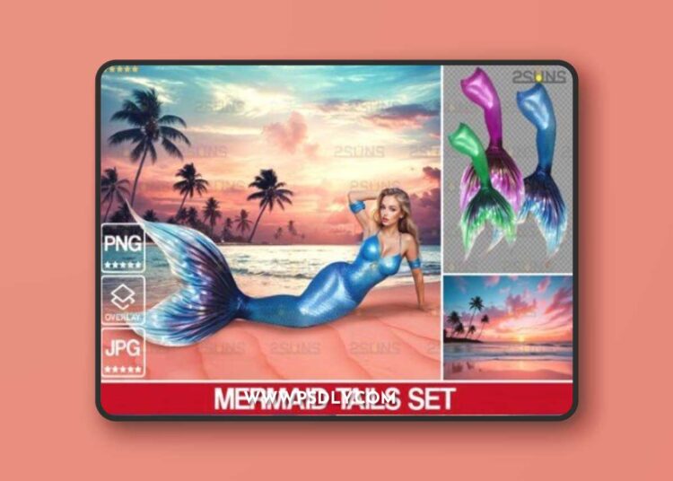 Mermaid Photoshop Overlays Png Backdrops 1 Mermaid Photoshop Overlays Png Backdrops
