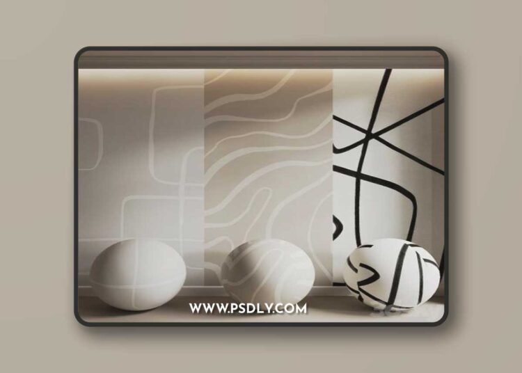 Neutral Abstract Wallpaper Set