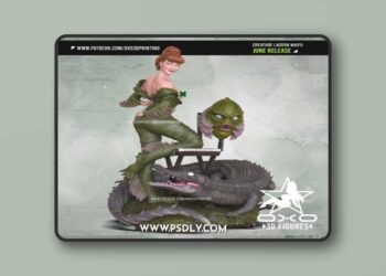 OXO3D – Creature Lagoon Waifu – 3D Print Model