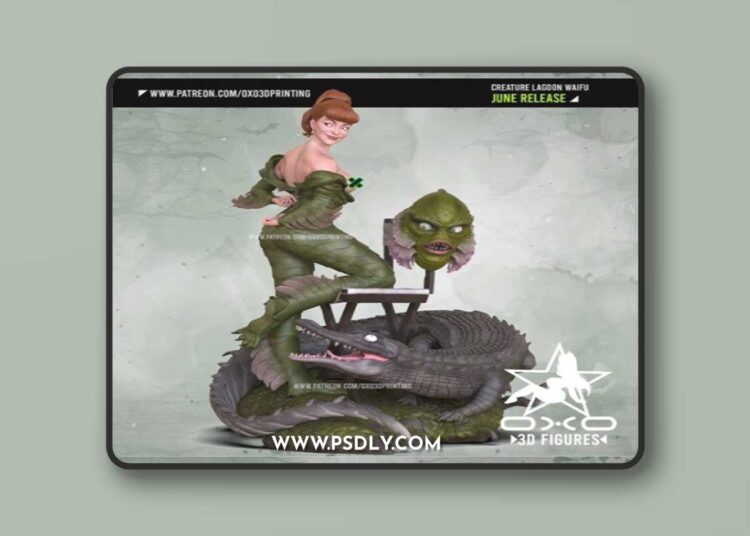 OXO3D – Creature Lagoon Waifu – 3D Print Model