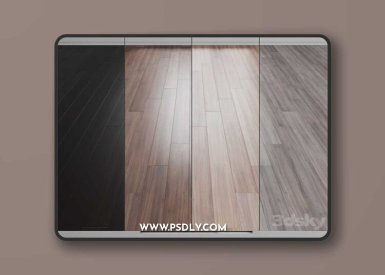 Oak parquet board 04 (wood floor set)