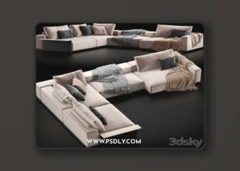 Poliform Westside Sofa 3D Model