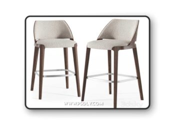 Potocco Velis wood stool
