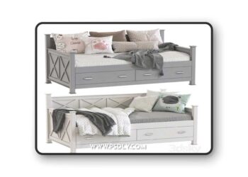 Sofa bed Pasadena Twin Solid Wood Daybed